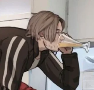 🥃 emoji Leon Kennedy @sozdat_stikery_bot Telegram sticker 16 of 55