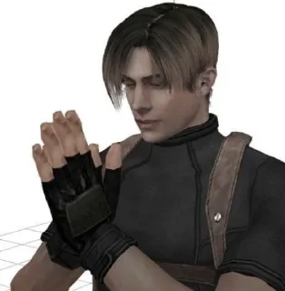 🙏 emoji Leon Kennedy @sozdat_stikery_bot Telegram sticker 5 of 55