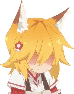 😠 emoji Sewayaki Kitsune no Senko-san @anime_stickerr Telegram sticker 4 of 56
