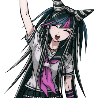 😯 emoji Ibuki Mioda💜💙🤍 Telegram sticker 6 of 46