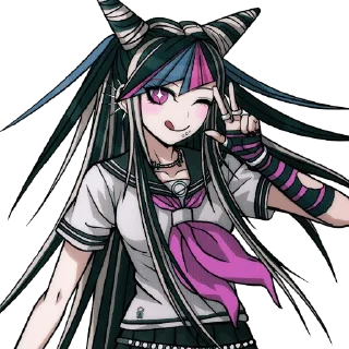 🤩 emoji Ibuki Mioda💜💙🤍 Telegram sticker 19 of 46