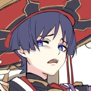 ⛩️ emoji Scaramouche  :t.me/GenshStik ; @NonAmE0115171 Telegram sticker 4 of 35
