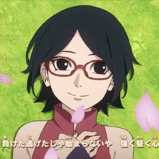 😊 emoji Sarada Uchiha Telegram sticker 15 of 43