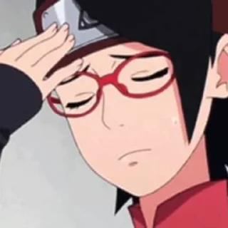 😩 emoji Sarada Uchiha Telegram sticker 20 of 43