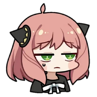 😑 emoji Spy & family @anime4_arts Telegram sticker 23 of 120