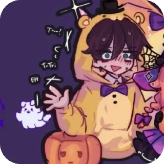 🫥 emoji Afton family by @fnafintertement Telegram sticker 9 of 41