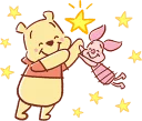 🤗 emoji Pooh and Piglet (Lovely) :: @line_stickers Telegram sticker 13 of 24
