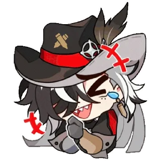 😂 emoji Boothill @stickersMH Telegram sticker 20 of 89