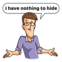 🤷 emoji Edward Snowden Telegram sticker 16 of 35