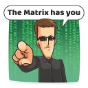 😎 emoji Edward Snowden Telegram sticker 18 of 35