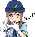 Sticker from Police Girlfriend ENG :: @line_stickers