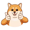 Sticker from Shiba Inu