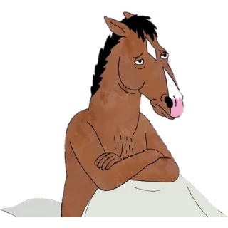 😑 emoji BoJack Horseman Telegram sticker 23 of 42