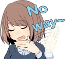 😕 emoji Sasakichi's moody girl ENG :: @line_stickers Telegram sticker 9 of 40