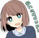 🙄 emoji Sasakichi's moody girl ENG :: @line_stickers Telegram sticker 2 of 40
