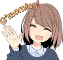 👋 emoji Sasakichi's moody girl ENG :: @line_stickers Telegram sticker 23 of 40