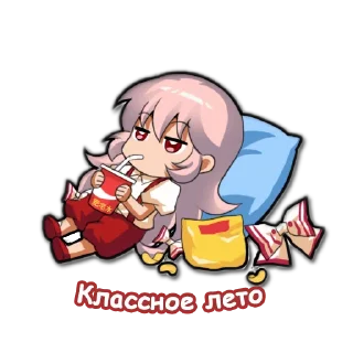 😪 emoji Touhou Fuji-chan Telegram sticker 11 of 70