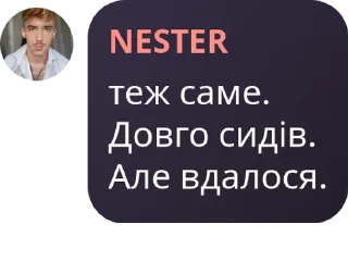 Sticker from нестер каже