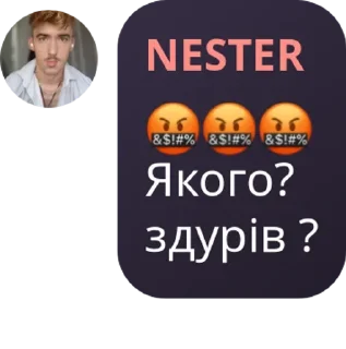 🤬 emoji нестер каже Telegram sticker 10 of 120