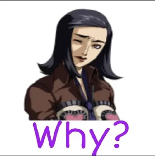 😦 emoji Persona memes Telegram sticker 14 of 82