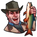 🐟 emoji Red Dead Redemption Telegram sticker 9 of 20