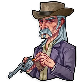 🔫 emoji Red Dead Redemption Telegram sticker 19 of 20