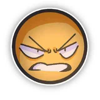 😠 emoji 💕Стики тут: @sekstick Telegram sticker 14 of 24
