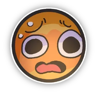 😰 emoji 💕Стики тут: @sekstick Telegram sticker 18 of 24