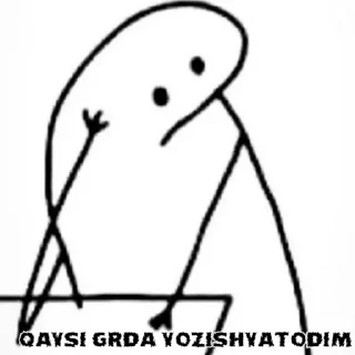 😕 emoji https://t.me/QODIR_ADAJON_QARAVORIN 
SiTiKeRi😂🤙 Telegram sticker 2 of 29