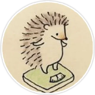 😅 emoji hedgehog Danya Telegram sticker 6 of 62