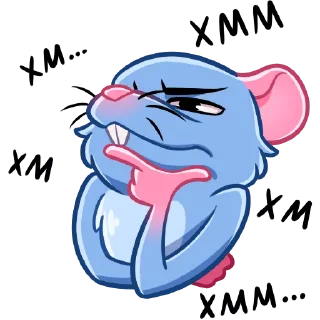 😕 emoji Мистер Крыс Telegram sticker 15 of 48