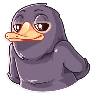 😏 emoji Niffler • @stickB00K Telegram sticker 12 of 25