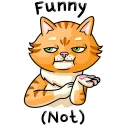 😏 emoji Striped Cat Telegram sticker 15 of 30