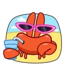 🏖 emoji Krab by @shurmin_jpg Telegram sticker 17 of 19