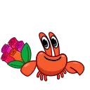 🌷 emoji Krab by @shurmin_jpg Telegram sticker 11 of 19