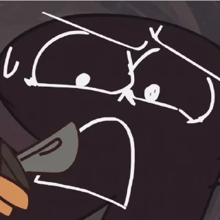 🖤 emoji Яори!! Telegram sticker 21 of 33