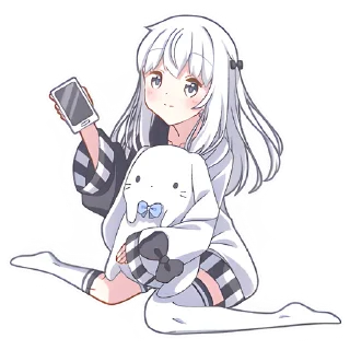 🥰 emoji Девочка Инь-Янь @nyasticks Telegram sticker 16 of 41