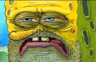 Sticker from spongebob