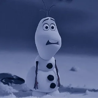 😟 emoji OLAF Telegram sticker 16 of 29