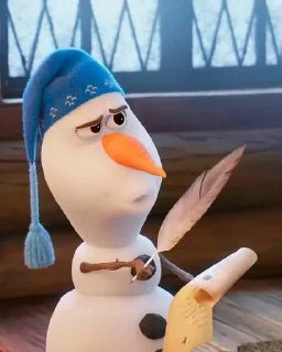 🤨 emoji OLAF Telegram sticker 20 of 29