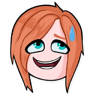 😅 emoji Юни Telegram sticker 16 of 18