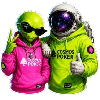 Sticker from Alien&Astro @COSMOSPOKER