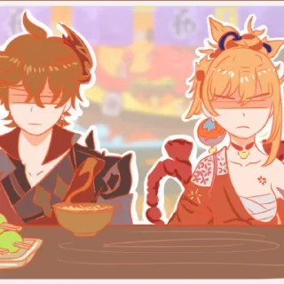 🌌 emoji Тарталья & Ёимия • @itsgensharts Telegram sticker 4 of 70
