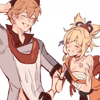 🌌 emoji Тарталья & Ёимия • @itsgensharts Telegram sticker 13 of 70