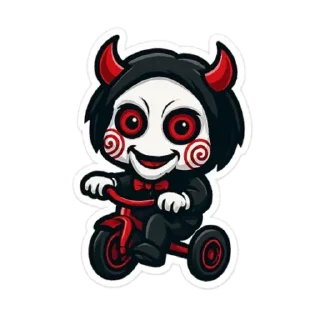 🚲 emoji Billy the Puppet  | by @stickers_by_ai Telegram sticker 13 of 46