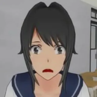 😨 emoji Аяно Аиши Telegram sticker 14 of 61