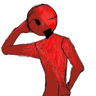 🤯 emoji Красный абобус Telegram sticker 11 of 37