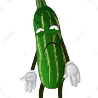 ☹️ emoji Огурцы 🥒 Telegram sticker 21 of 22
