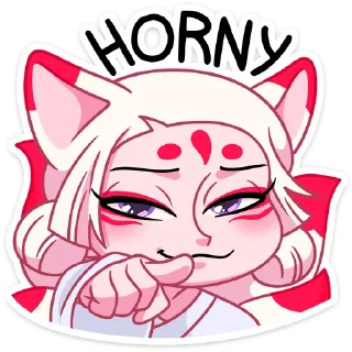 😁 emoji Жрица-кумика @nyasticks Telegram sticker 6 of 49