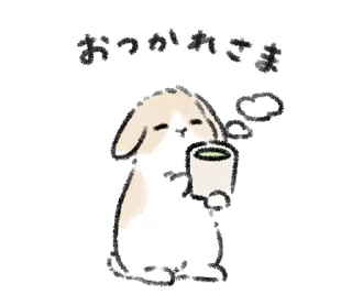 🍵 emoji зайки ♡ @softsticks Telegram sticker 14 of 40